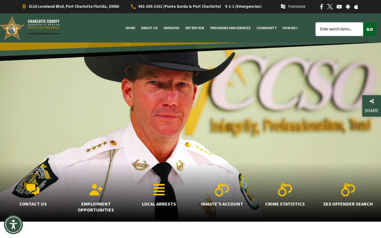 Charlotte County arrest history Charlotte County Sheriff's Office