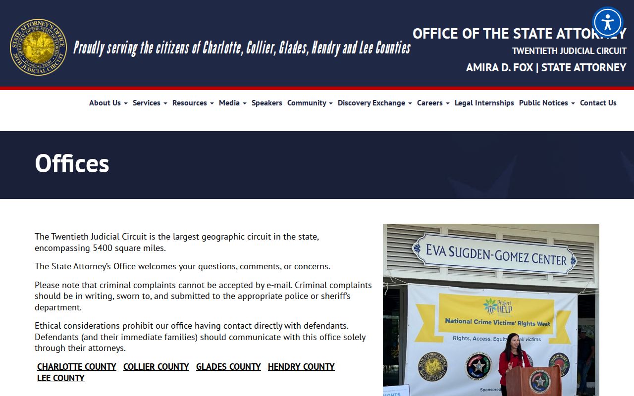 Charlotte County criminal court cases State Attorney office information