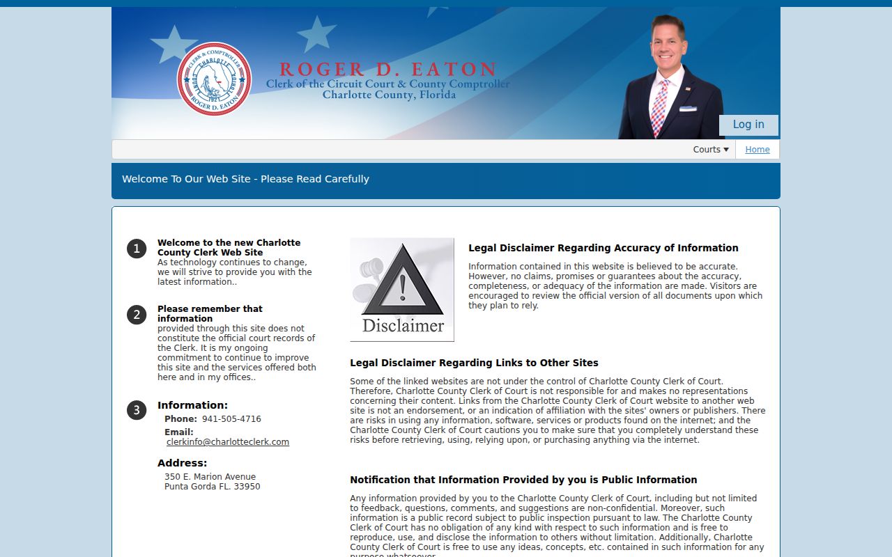 Charlotte County Clerk public portal hub